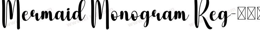 Mermaid Monogram Reg字体转换